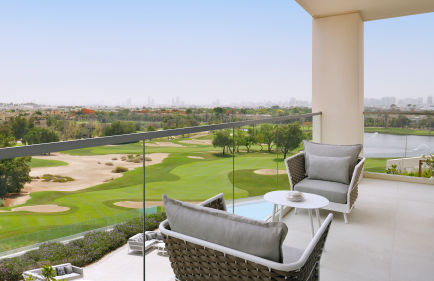 Terraza con vistas al golf