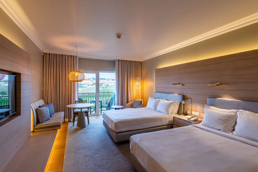 TWIN Zimmer mit Garten-Golfblick