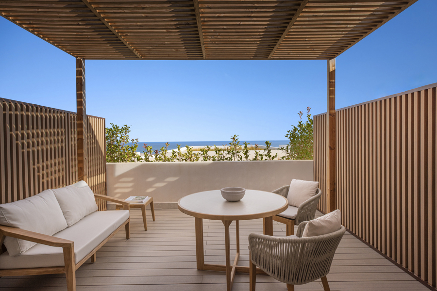 Deluxe Meerblick Doppelzimmer Terrasse